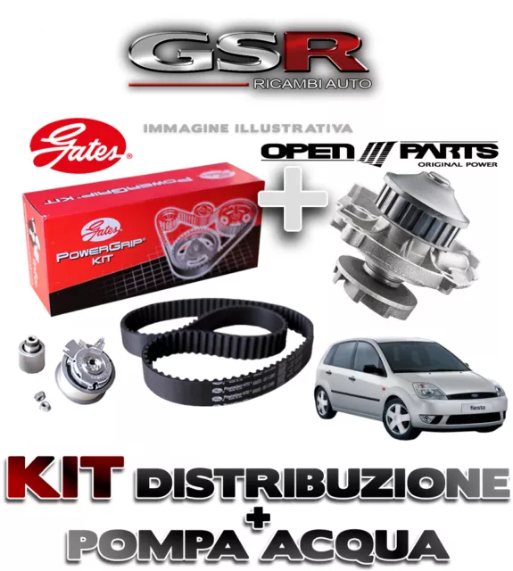 KIT DISTRIBUZIONE + POMPA ACQUA FORD FIESTA 5 V 1.4 TDCI 50KW 68CV e FUSION