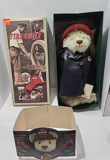 1999 3rd Edition Texaco "Fire Chief" Bear * Very Collectible Box * L👀K