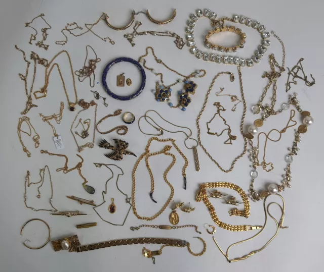 Lot de Bijoux Anciens Dorés