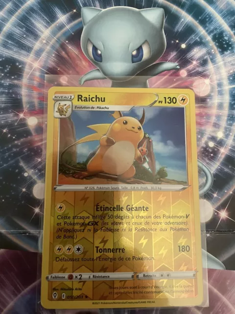 Carte Pokémon Raichu 050/203 Reverse Evolution Céleste NEUF Fr