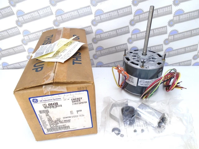 GE - 5KCP39KGC519ET - 5.6" Dia HVAC Fan Motor - 1/3 HP- 1075 RPM - 460V - (NEW)