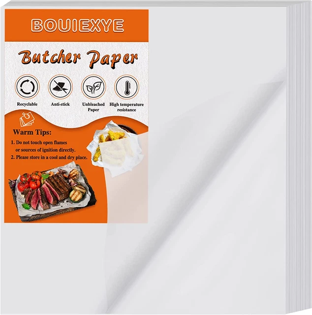50 Pieces White Butcher Paper Disposable Butcher Paper Sheets 12 X 12 Inch Squar