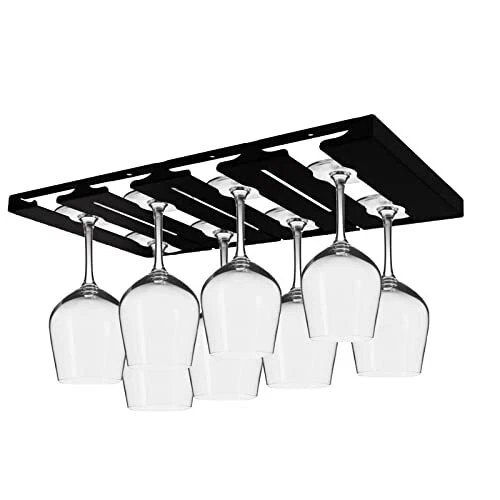 16.5 Inch Stainless Steel Wine Glasses Rack Under Cabinet Stemware Rack, Wine...