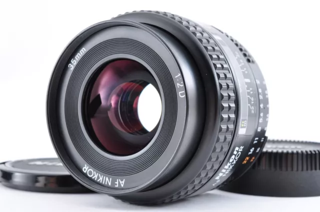 Nikon AF Nikkor 35mm f/2 D Wide Angle NIKKOR Lens w/caps [Near Mint] from JAPAN