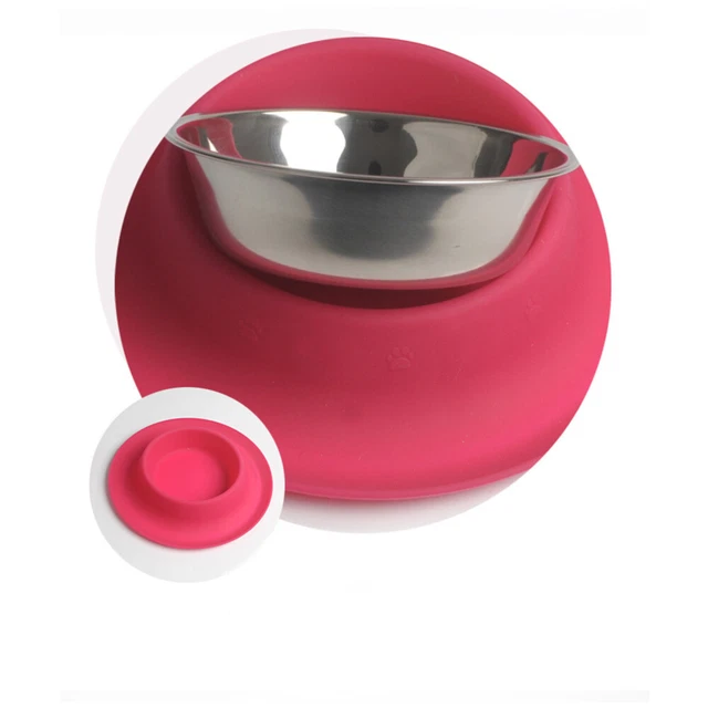 Pet Bowl Food Bowl Food Water Bowl Puppy Water Bowl Stainless Steel 2