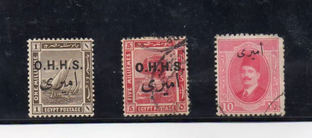 Egipto Valores de Servicio del año 1922-24 (DB-371)