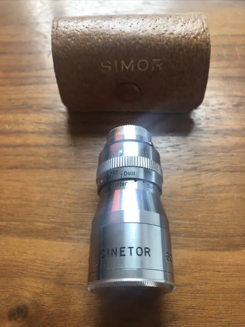 Vintage Objektiv Simor Cinetor für Leica