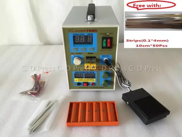 New 18650 Battery Charger 800 A 0.1 - 0.2 mm 36V 60A 788H Spot Welder