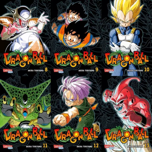 Akira Toriyama Dragon Ball Massiv Band 8-13 plus 1 exklusives Postkartenset