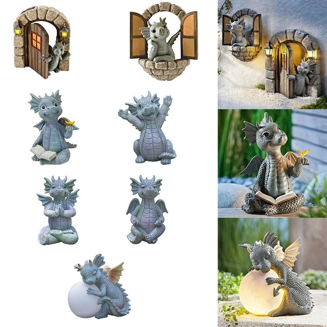 Garten Dinosaurier Anhänger Drachenkletterfenster Ornamente Handwerk Dekorieren