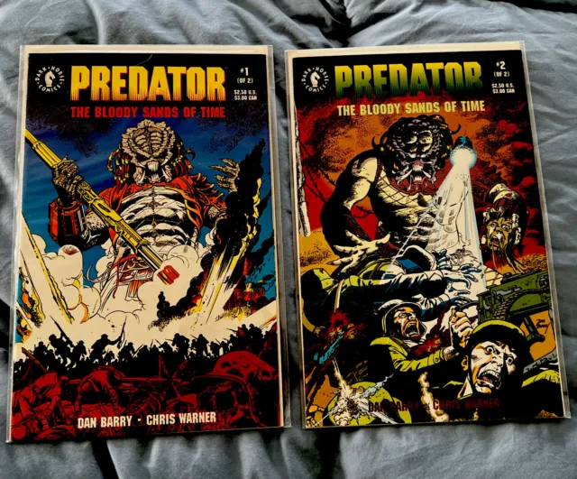 Predator: the Bloody Sands of Time #1-2 VF/NM complete series Dark Horse set