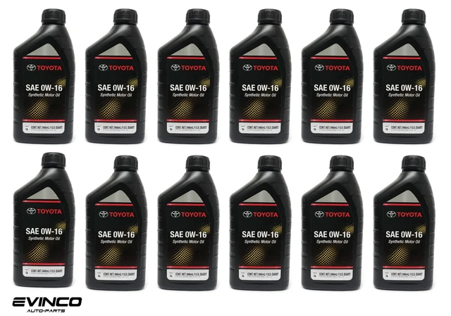 thumbnail image 2 of Toyota Synthetic Motor Oil SAE 0W-20 – Case Of 12 Quarts, Genuine 00279-0WQTE 2 of 3