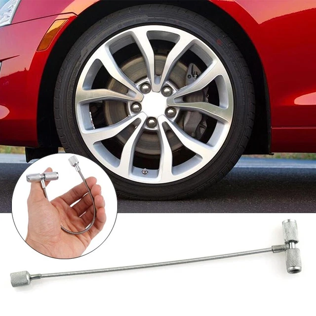 Strumento di rimozione nucleo valvola pneumatici Easy Grip adatto per pneumatici auto e bicicletta