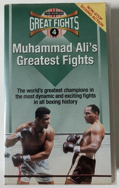 MUHAMMAD ALI GREATEST Fights HBO Sports VHS Tapes Box Set of 3