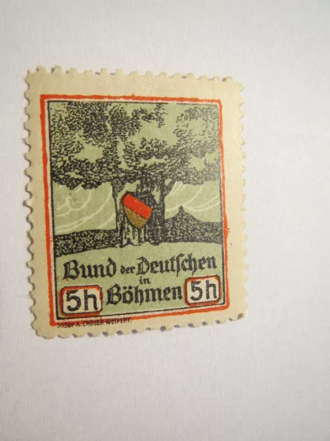 Bund der Deutschen in Böhmen / Reklamemarke