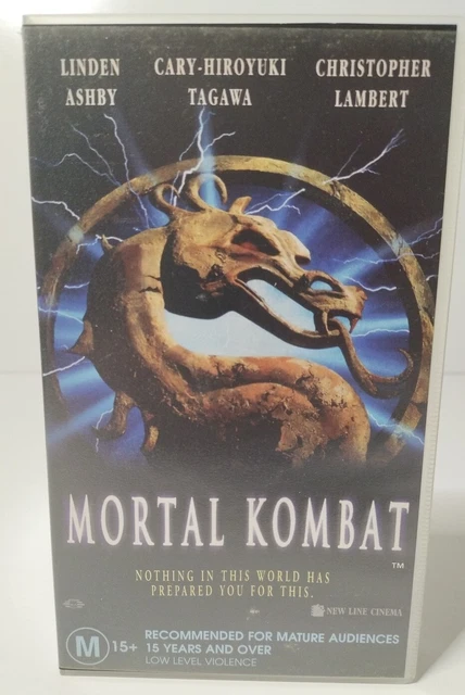 Mortal Kombat VHS Video Cassette Tape PAL 1995 Movie Hard to Find Roadshow
