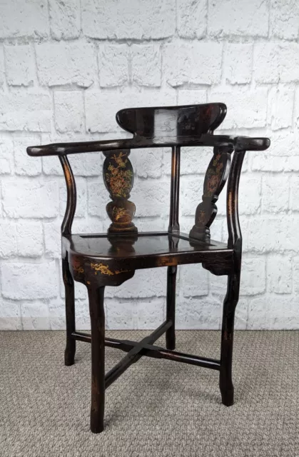 Late 20th Century Oriental Style Corner Chair