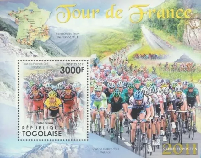 Togo Block 673 (kompl. Ausgabe) postfrisch 2011 Tour de France 2011