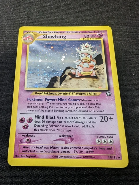 Slowking Holo 14/111 Neo Genesis Pokemon Card WOTC Rare