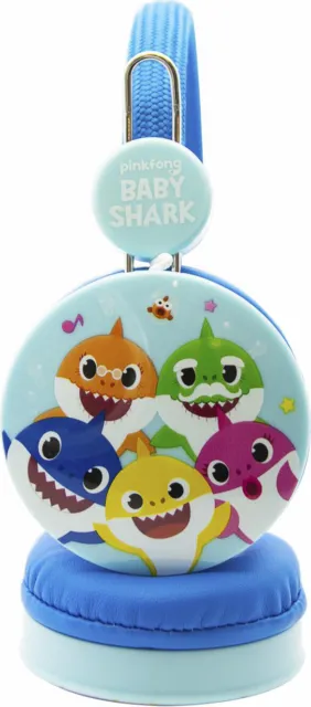 4Side Cuffie con filo per bambini, Fantasia Baby Shark - BS0661