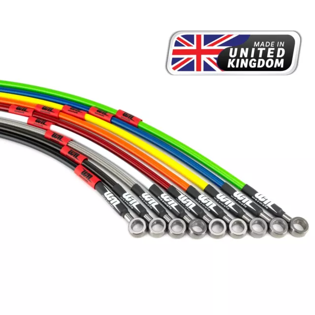 Kawasaki ZX6R Ninja Radial 07-08 Wezmoto Rear Braided Brake Line