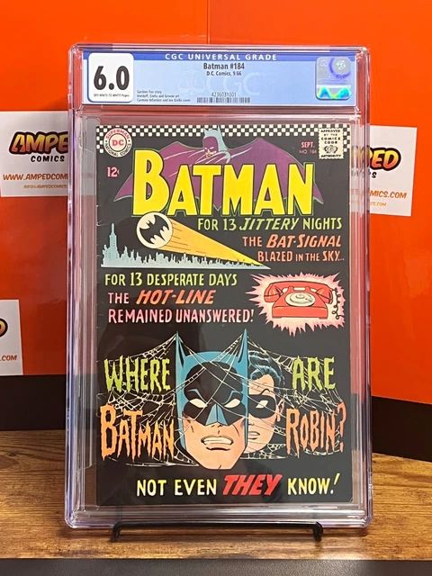 Batman #184 SILVER AGE DC Comics CGC Graded 6.0