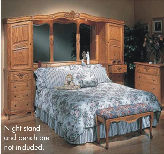 OAKWOOD INTERIORS SOLID OAK KING BEDROOM SET Free Delivery 48 States