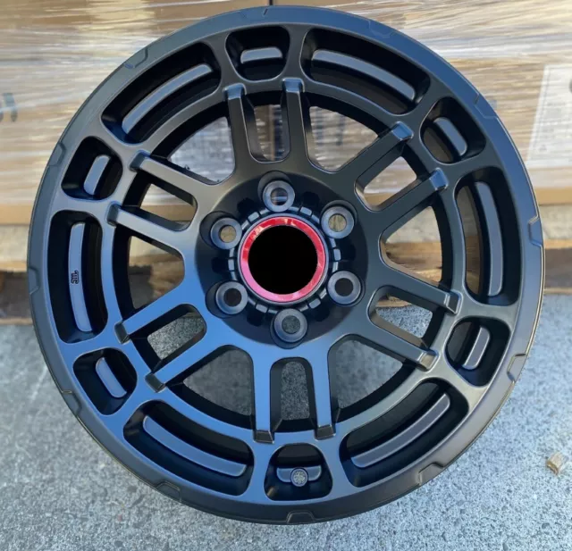 17x9 +0 Matte Black Wheels For LIFTED Toyota 4Runner Tacoma 17" 6x139 Rims Set