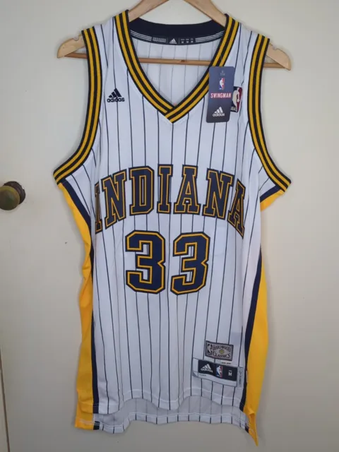 Adidas NBA Indiana Pacers Reggie Miller #31 Flo Jo Jersey Mens Medium