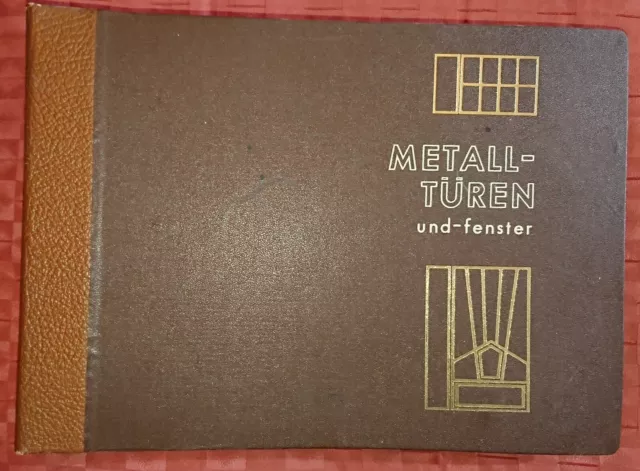 Architektur Schlosser Schmied Metall-Türen u. Fenster Katalog 60er Walter Weber