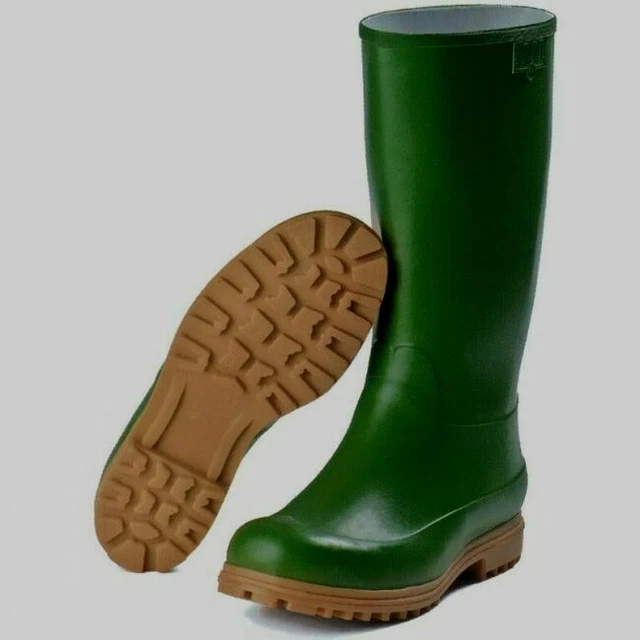 STIVALI IN GOMMA Per Pioggia Verdi Impermeabili Da Lavoro Uomo
