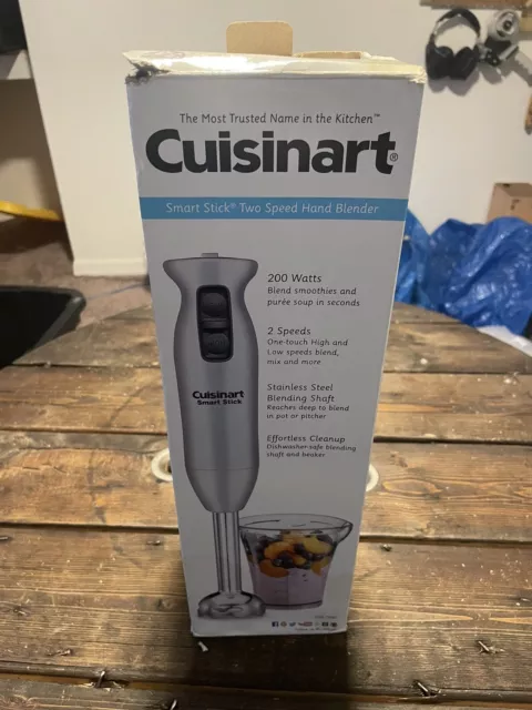 Cuisinart CSB-75BC Smart Stick 200 Watt 2 Speed Hand Blender, Brushed Chrome