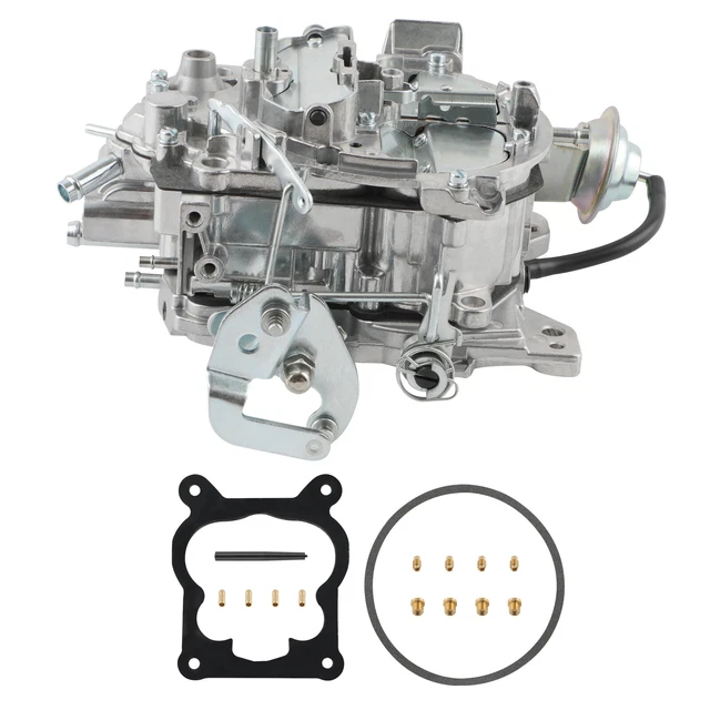 4BBL Carburetor Carb For Rochester Quadrajet 4MV 1904R Vacuum 650CFM 1980-1989
