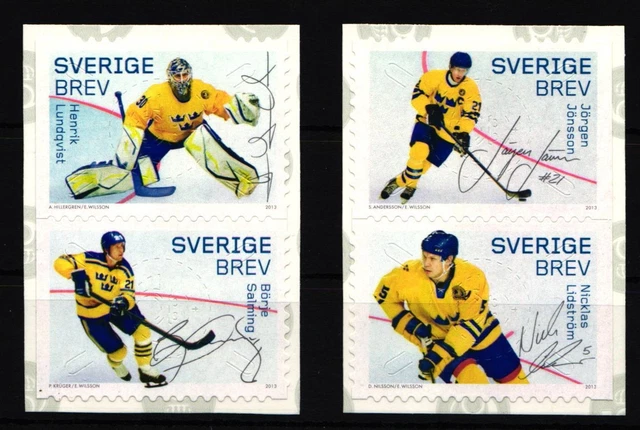 Schweden 2926-2929 postfrisch selbstklebend Eishockey WM #IK681