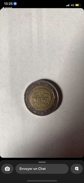 Pièces 2 euros stickman rare dessin stickman bonhomme 1999-2009 deutschland