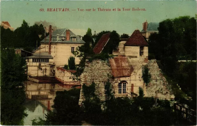 CPA BEAUVAIS Vue sur le THERAIN et la Tour Boileau (377553)