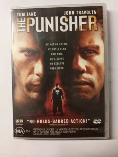 The Punisher John Travolta Tom Jane Movie DVD