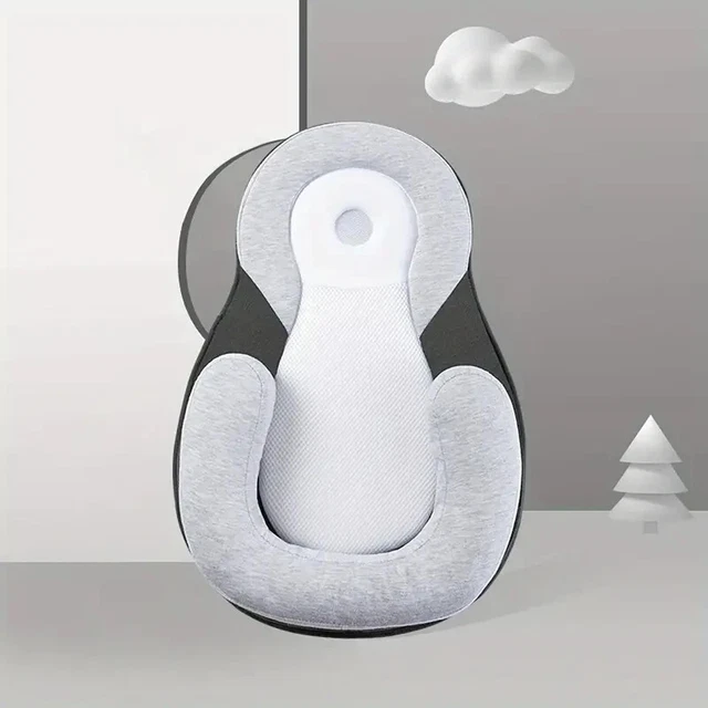 Portable Anti-Flip Baby Pillow Mattress - Keep Your Baby Safe and Comfortable