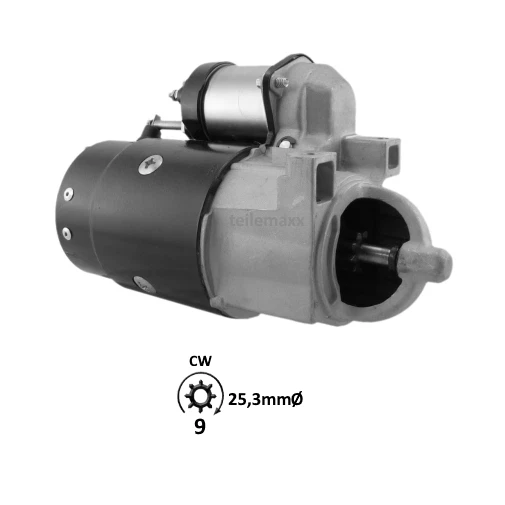 Démarreur Pour Volvo Penta MD22 / Perkins 4.108VA - 12V, 2.2kW, Neuf Sous Emballage