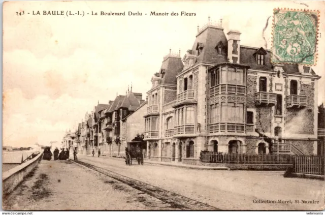 16789 cpa 44 La Baule - Le Boulevard Darlu - Manoir des Fleurs