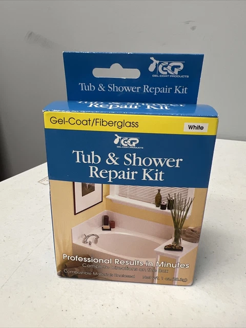 Gel-Coat Fiberglass Products Tub and Shower Repair Kit Sealers WHITE