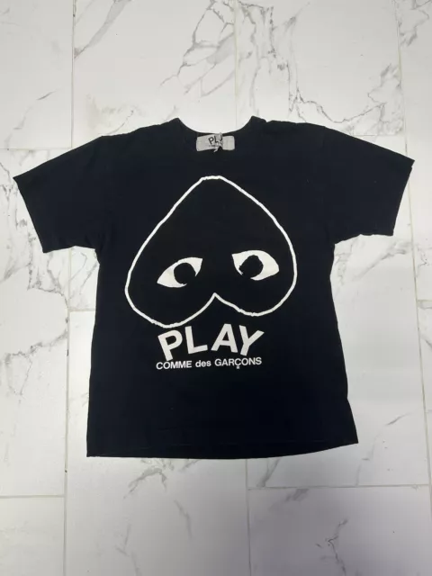 Comme Des Garçons CDG Play Black/White T-Shirt Size Small