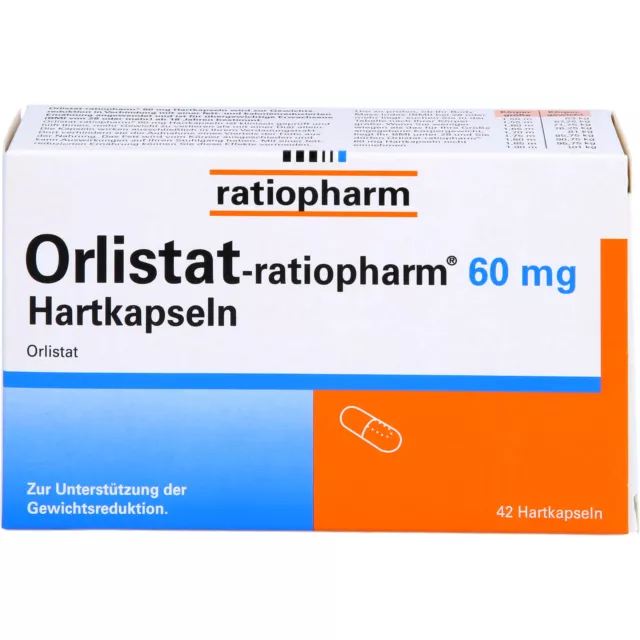 Orlistat-ratiopharm 60 mg Hartkapseln, 42 St. Kapseln 8845398