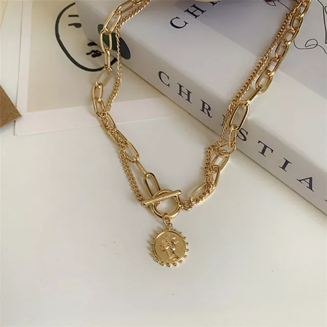 Vintage Multi-layer Chain Choker Necklace For Women Fashion Necklaces Jewelry