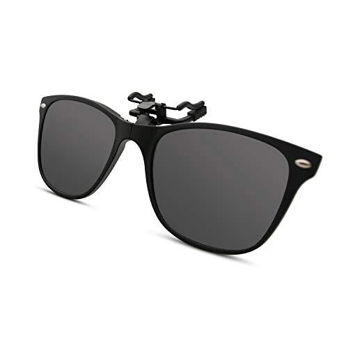 Polarized Clip on Sunglasses for Men & Women UV Protection with Flip Up Anti