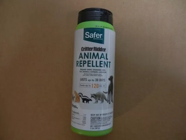 Safer Brand Critter Ridder Repels Skunks Squirrels Dogs Cats 2lb Container