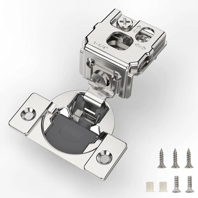 50 PIECES SOFT Closing Hinges, 11/4 Inch Overlay