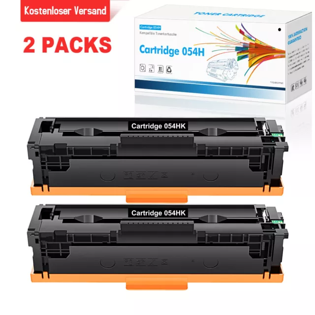 2BK Toner compatible with Canon 054H I-Sensys MF645CX MF644CDW MF641CW MF643CDW