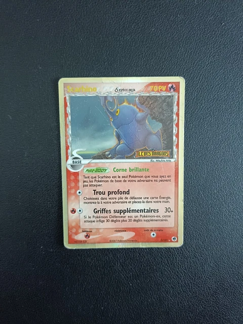 Carte Pokémon Scarhino 3/101 Holo Reverse Ile des dragons Bloc EX