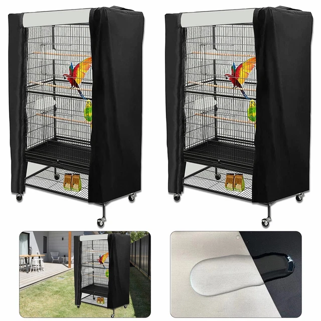 Perfect Size Birdcage Cover Adjustable Front Flap and Neat Seamed Edges